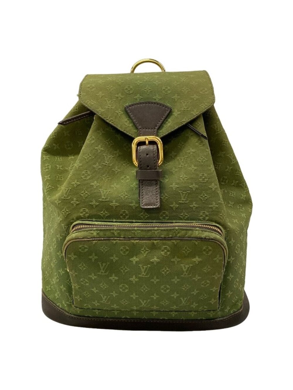 Louis Vuitton Backpack Monogram Mini Montsouris Khaki Leather
